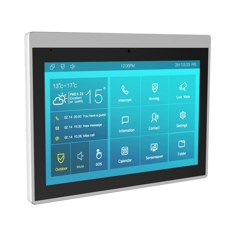 akuvox-android-indoor-monitor-it83r تاچ پنل وآیفون تصویری هوشمند مدل Akuvox IT83