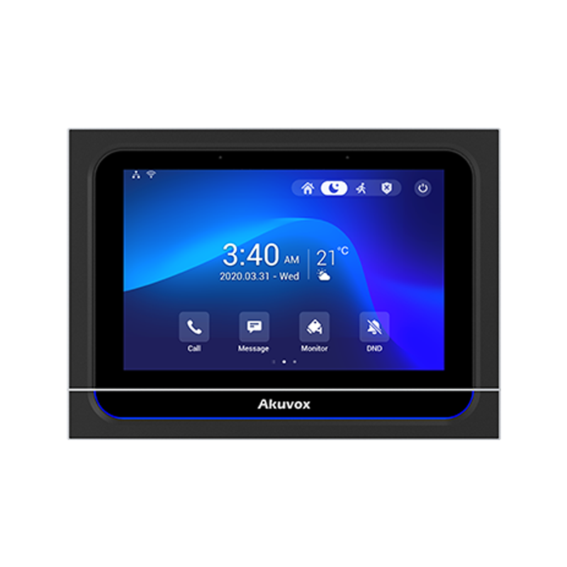 akuvox-smart-indoor-monitor-x933w-black تاچ پنل وآیفون تصویری هوشمند مدل Akuvox X933