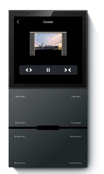 تاچ پنل,آمپلی فایر,هاب زیگبی و کلید هوشمند 4 اینچ مدل All in one 4